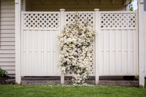 A white fence