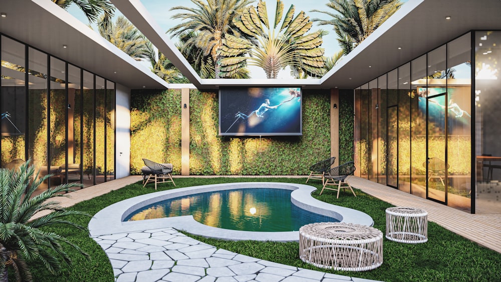 A luxurious backyard made by a residential painter in CA 