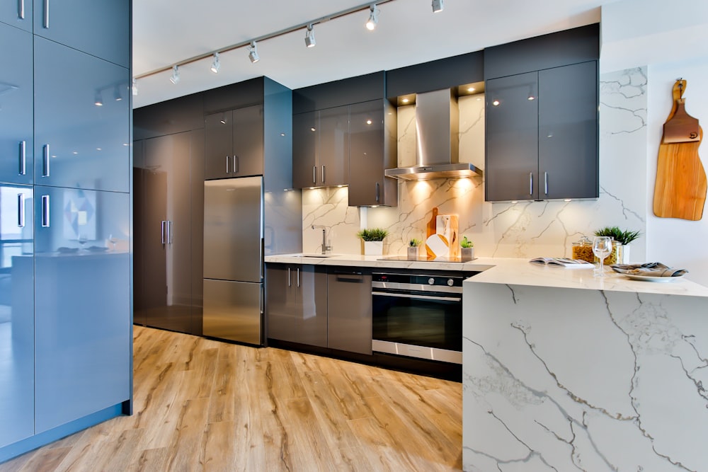 A modern kitchen with high-quality interior painting