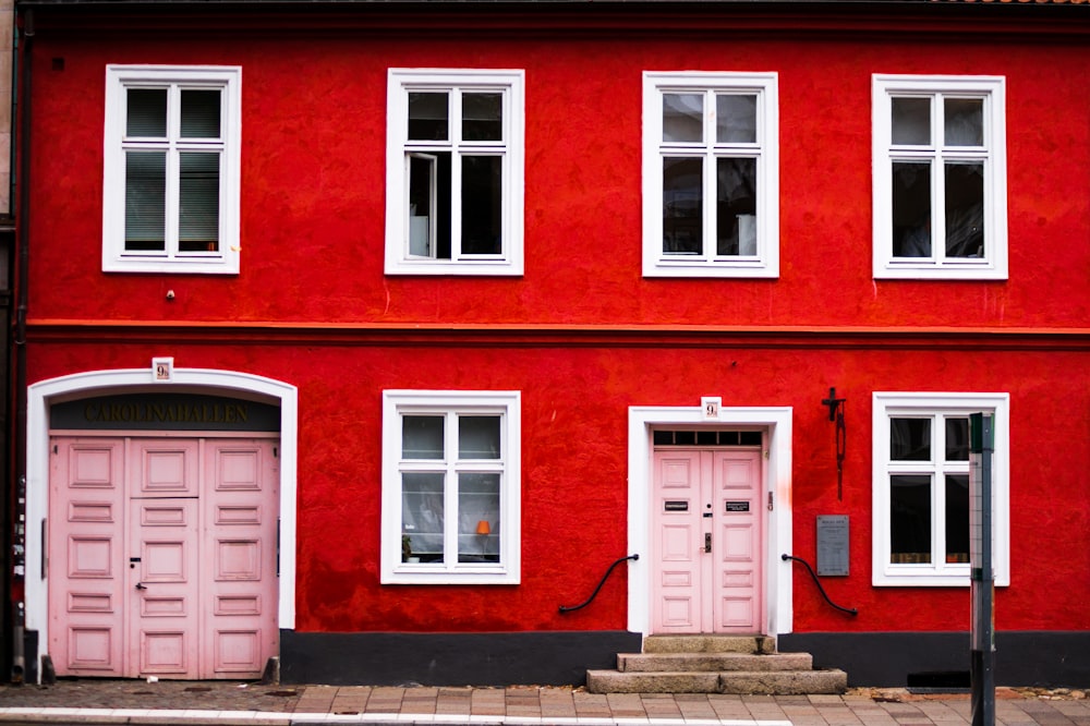 A red exterior painting