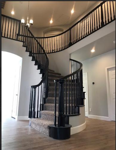 a staircase inside a home.