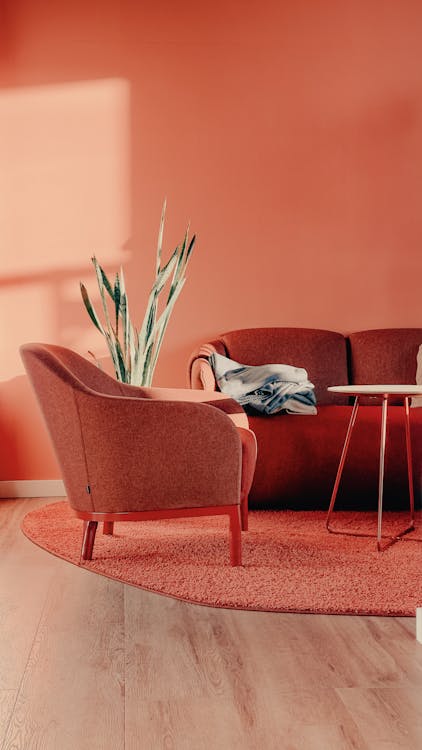 a room’s interior with a chair.