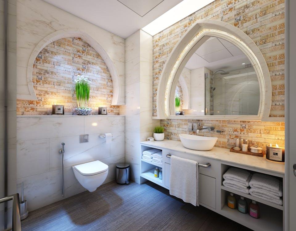 a luxurious bathroom design.
