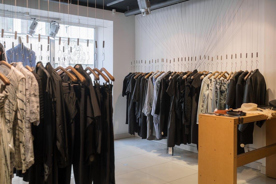 a store with clothes.