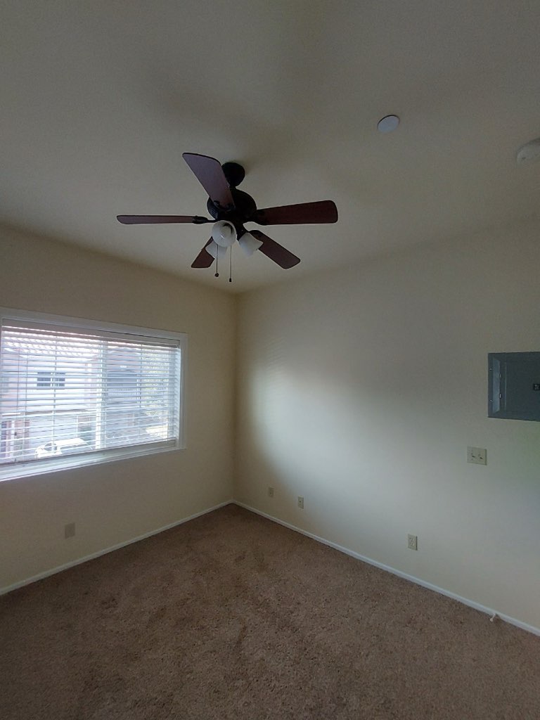 A room renovated by interior painters in Riverside County.