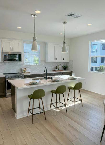 An open kitchen.