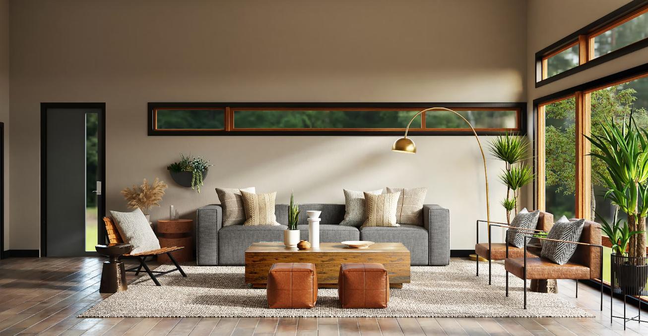 A living room painted by affordable interior painters.