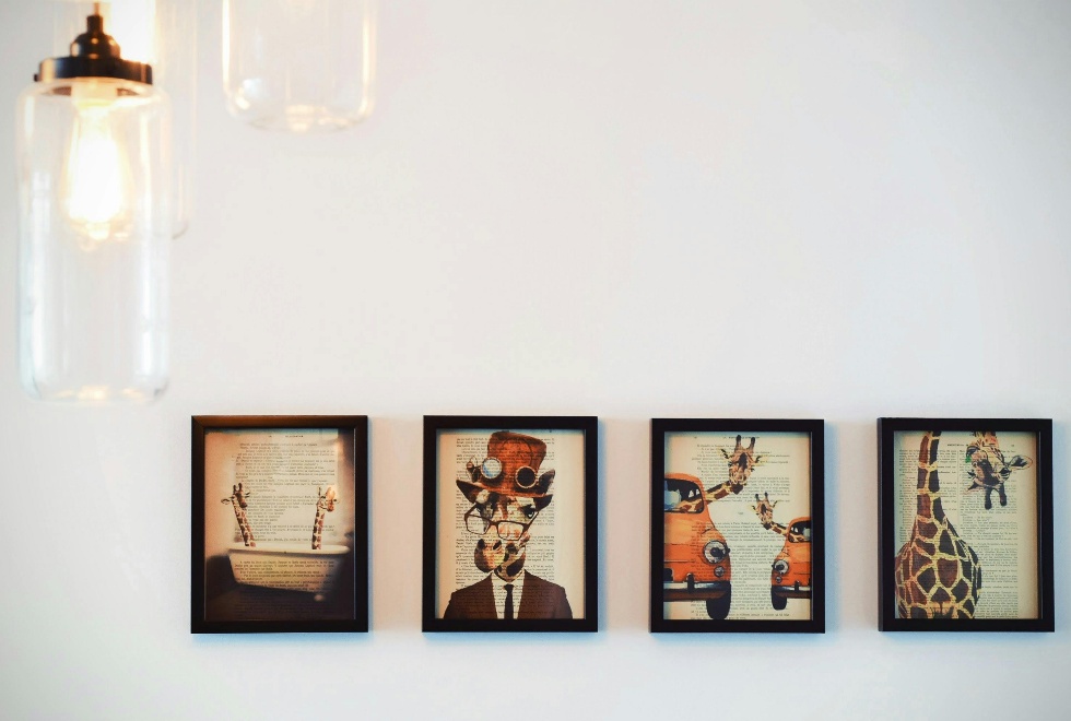 Art pieces lovingly curated by a homeowner 